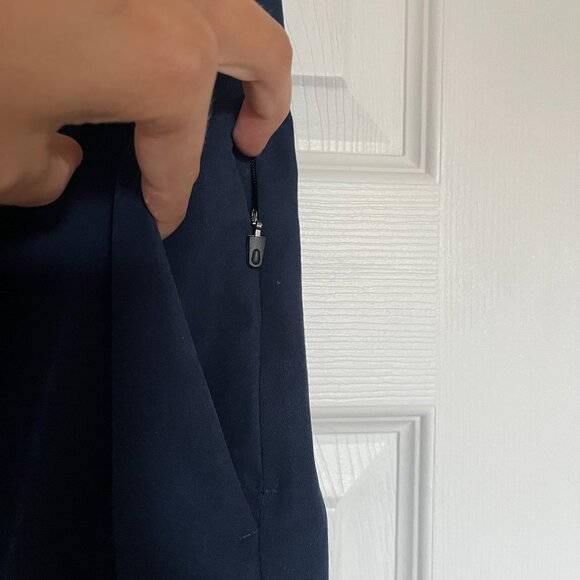 Old Navy Ultimate Tech Straight Trousers - Navy - Picture 3 of 8